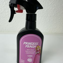 Lush Princess Peach Body Spray, part of a limited-edition collaboration with The Super Mario Bros. Movie. 