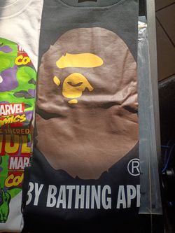 Brown Big Head Bape Shirt