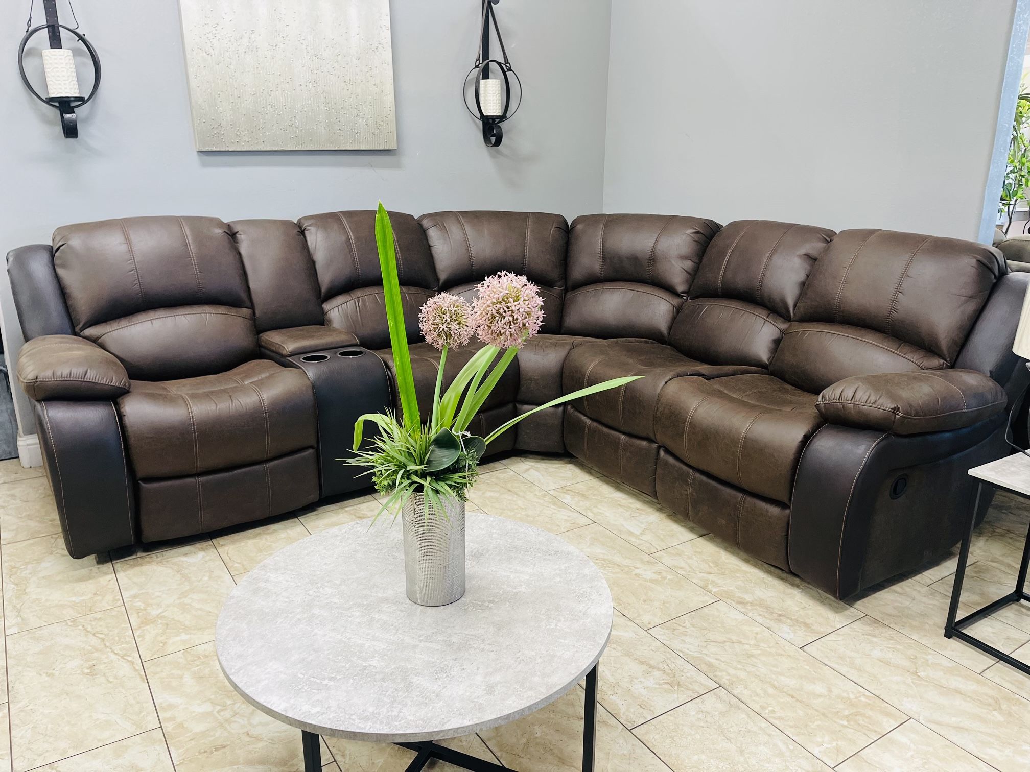 Sectional Recliner New NO CREDIT CHECK