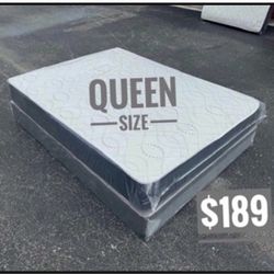 Queen Mattress Set $189 | Brand New