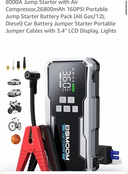 Jump starter and air compressor combo