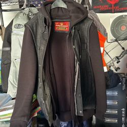 Motorcycle Vest With Hoodie Jacket 