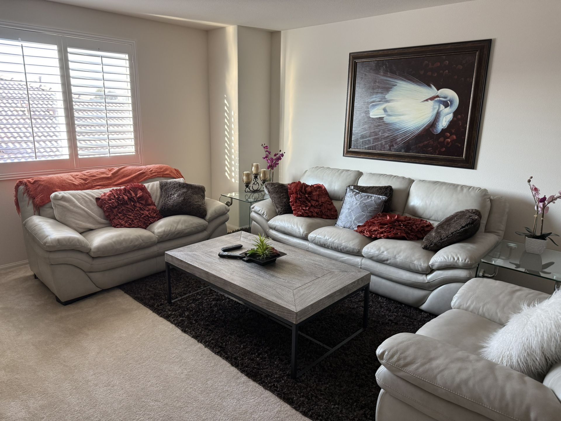 Authentic Leather 3 Set Couch