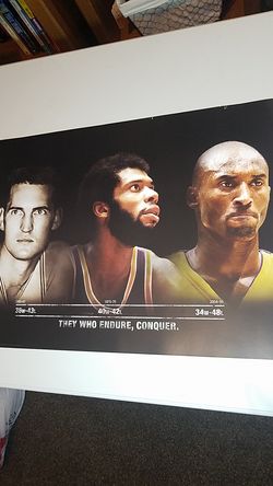 2006 Kobe Bryant poster "they who endure ,conquer"