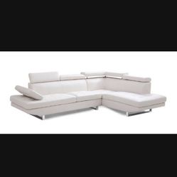 New White  Sectional 