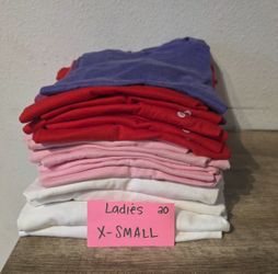 EXTRA SMALL Ladies Blank Tees Bulk Lot