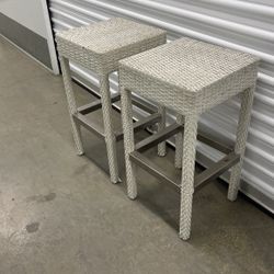 outdoor stools set of 2 