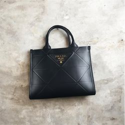 Prada Milano Symbole Leather Tote Bag