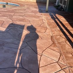 Overlay Flagstone/driveway /patio/ Pools I Make Any Color Make Your Old Concrete Look Like New 