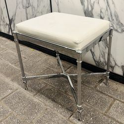 Frontgate Belmont Vanity White Stool