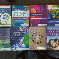 Nursing School Textbooks 