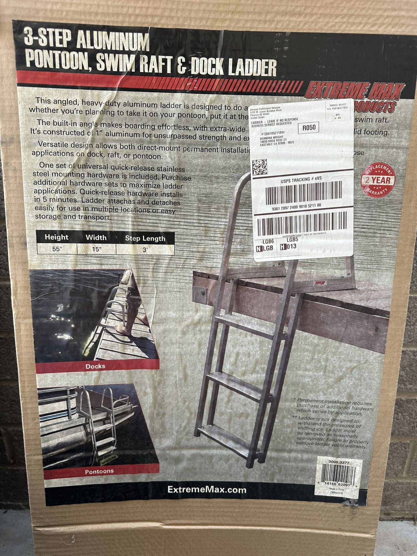 Pontoon / Dock Ladder