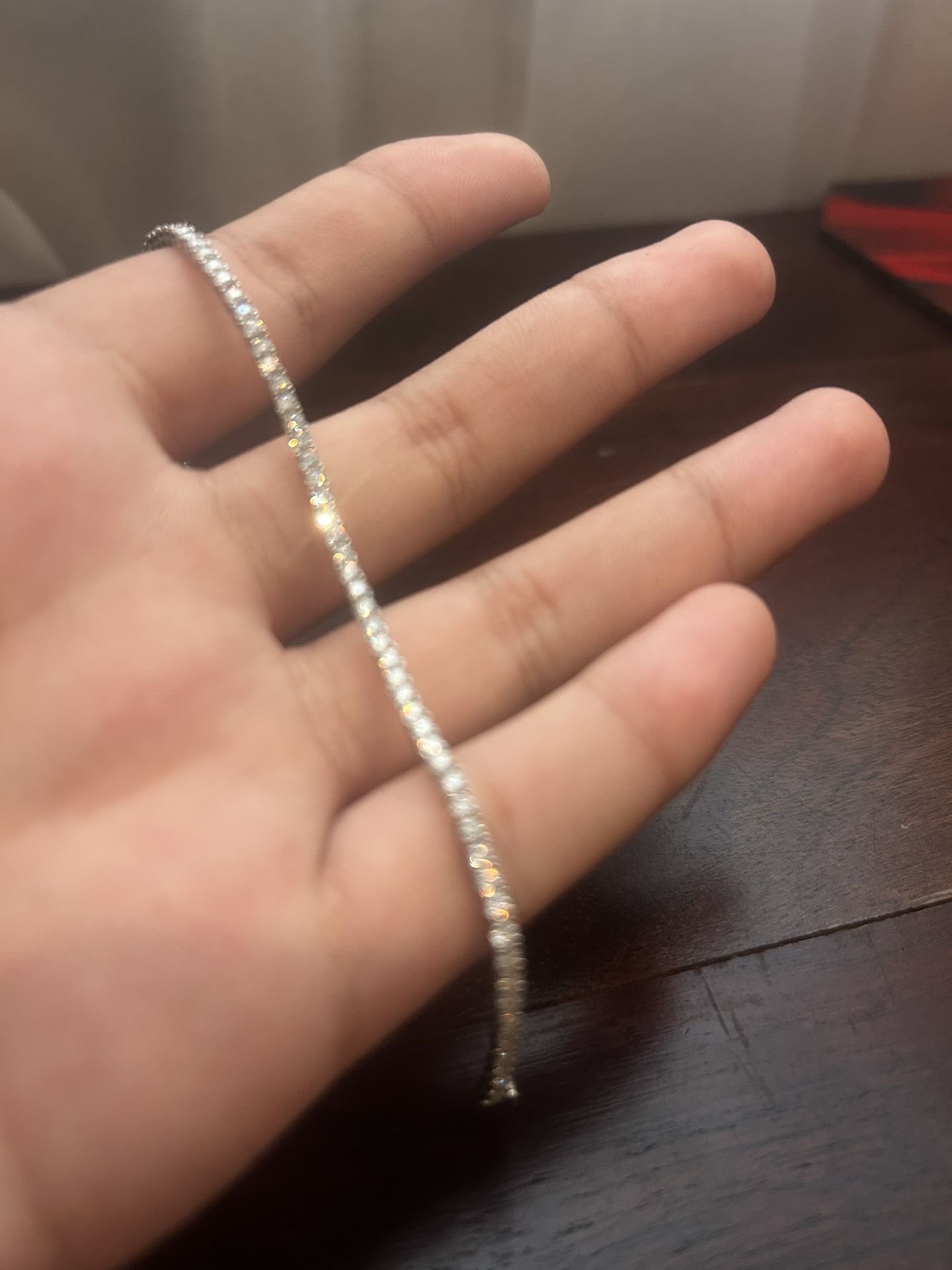 Moissanite tennis bracelet