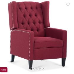 🆕️Comfortable Reclining Wing Chair In Wine Red Fabric For Living Room
By
Alcott Hill®