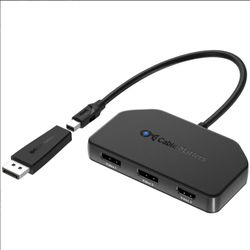 Cable Matters MST Mini 3-port mini DisplayPort Hub Black 1