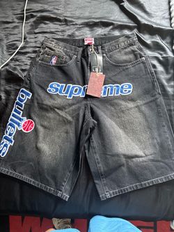 Supreme NBA Bullets Denim Shorts