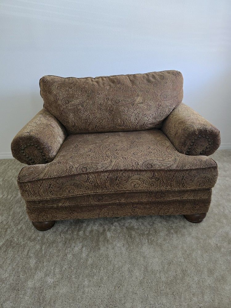 Love Seat Couch With Matching Pillow