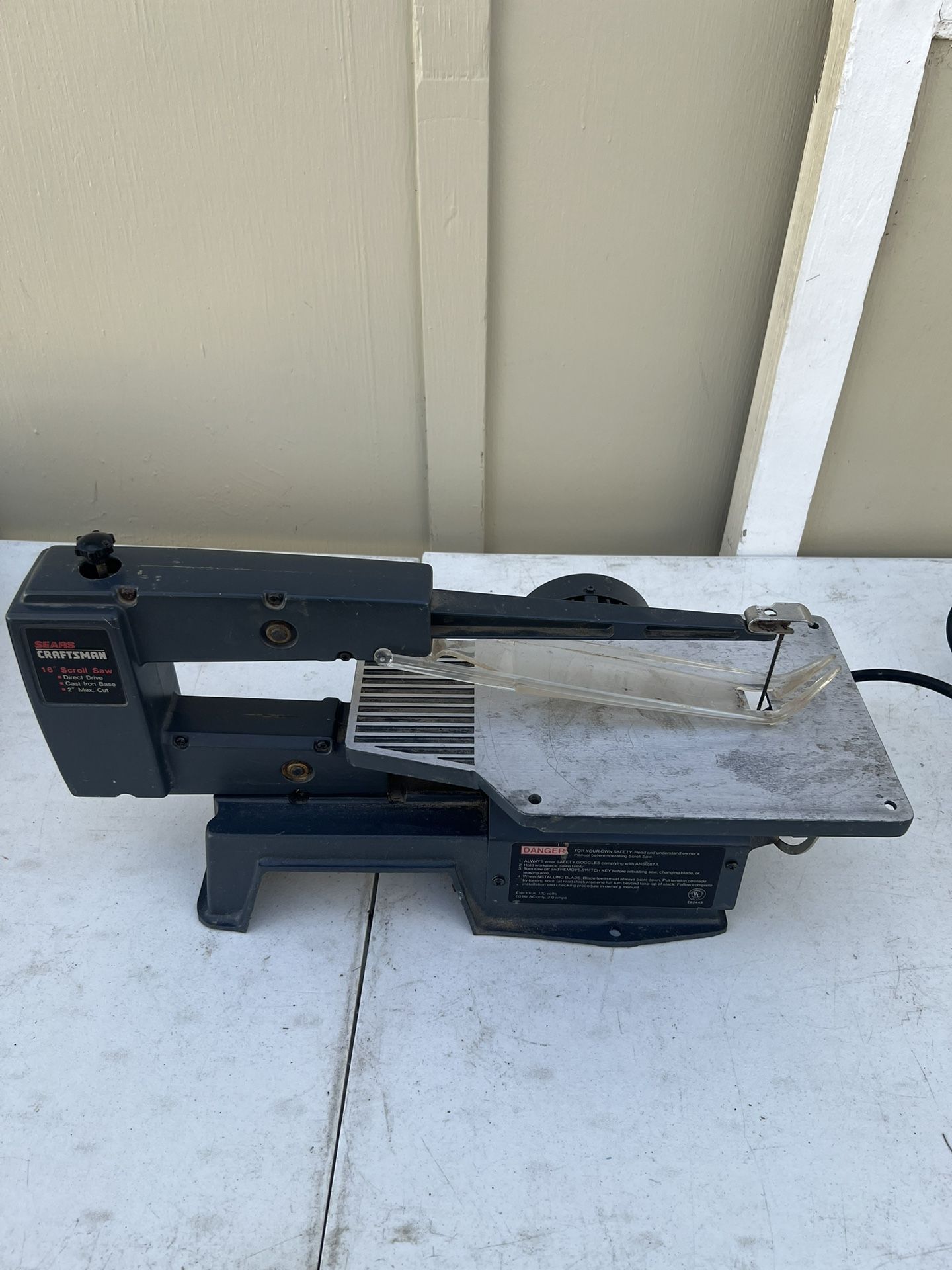Sears Craftsman 16” Scroll Saw