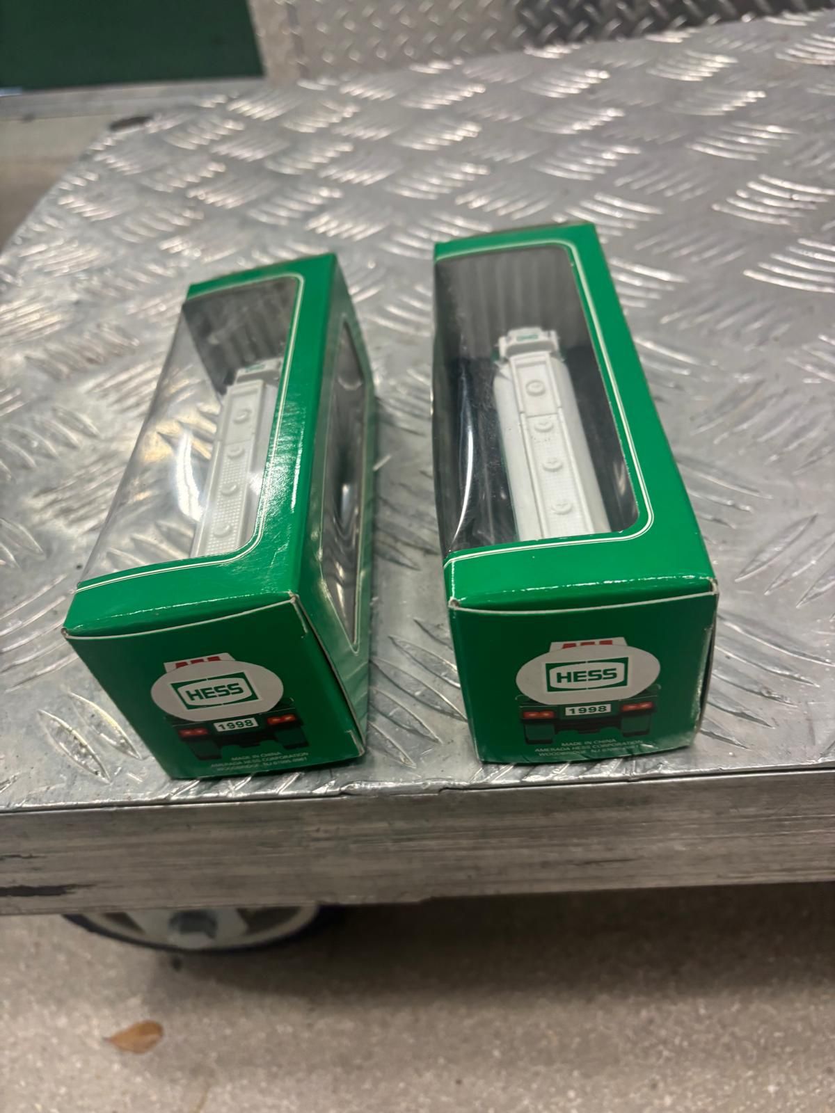 1998 Hess Miniature Tanker Trucks, -the first miniature in the Hess Toy Truck series. New in boxes $30 each