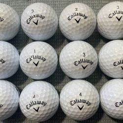 1 Dozen Callaway Warbird Golf Balls White Great Condition 12