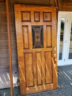 Sold Wood Exterior Door