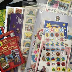 HUGE Sticker Lot – Kids & Classroom Stickers (English & Spanish) – Mixed New & Vintage