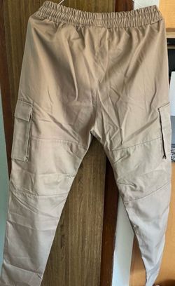 NEW XL Beige Cargo Pants with Elastic Waist ONLY $8  🎈