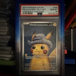 Pikachu With Grey Felt Hat PSA 10