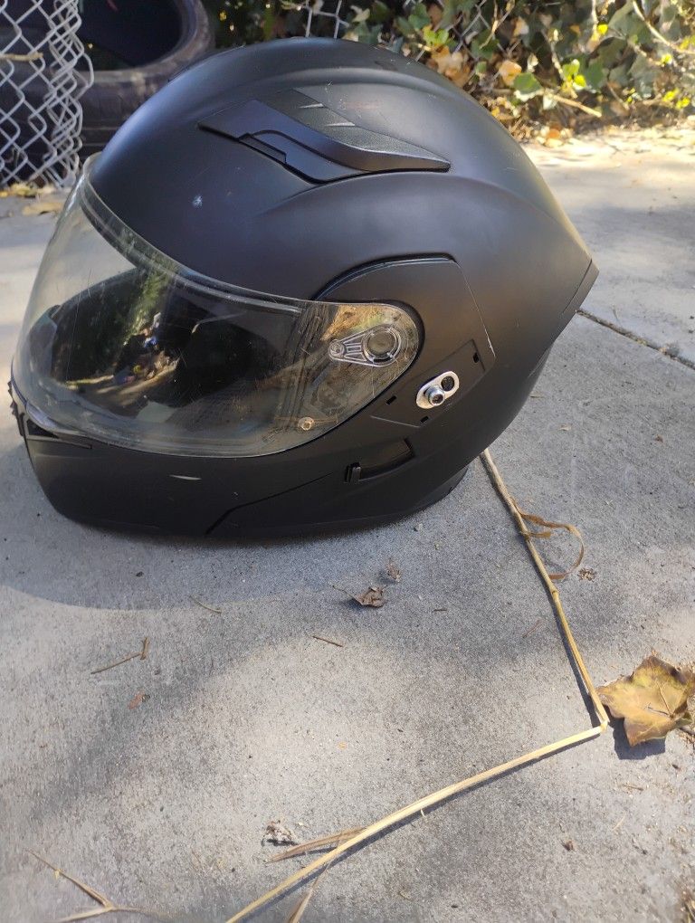 Ilm Modular Flip Visor Motorcycle Helmet Med Black