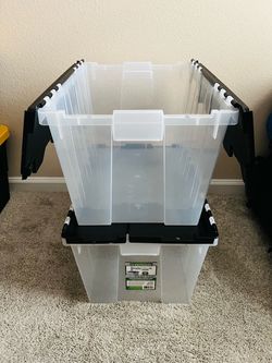 Two Professional Grade Storage Box / Tote (12 gallon)
