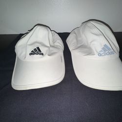 White Adidas Hats 1-$6 2-$10