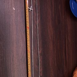2 18k GP WHITE GOLD NECKLACE
