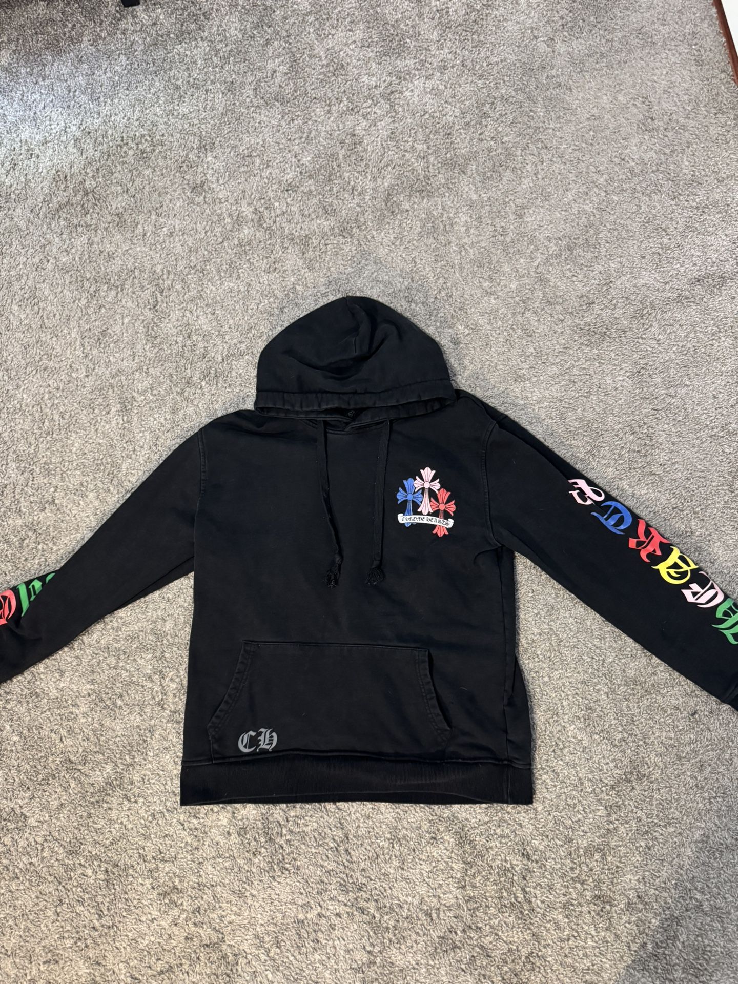 Chrome Heart Multicolor Cross Cemetery Hoodie