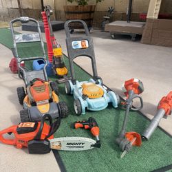Lot of Kids Electric Yard Tool Bundle