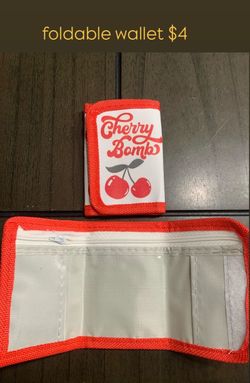 Cherry Foldable Wallet $4