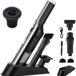 Brand New     Handheld Vacuum Cordless Car Vacuum Cleaner with 18KPa Powerful Suction, Portable Chargeable Handy Vac with LED Front Light & Storage Do
