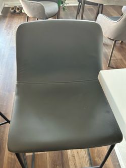 3 Barstools gray color