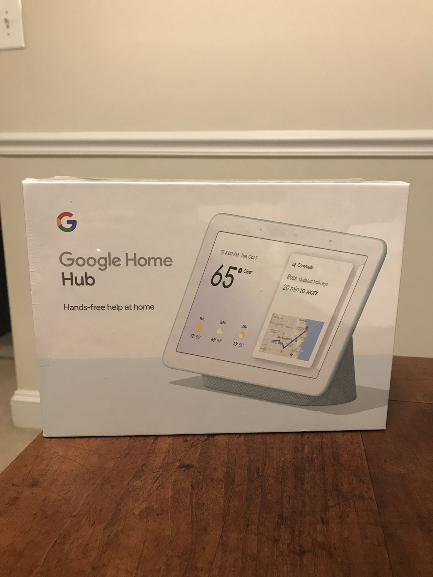 Blue Google Home Hub