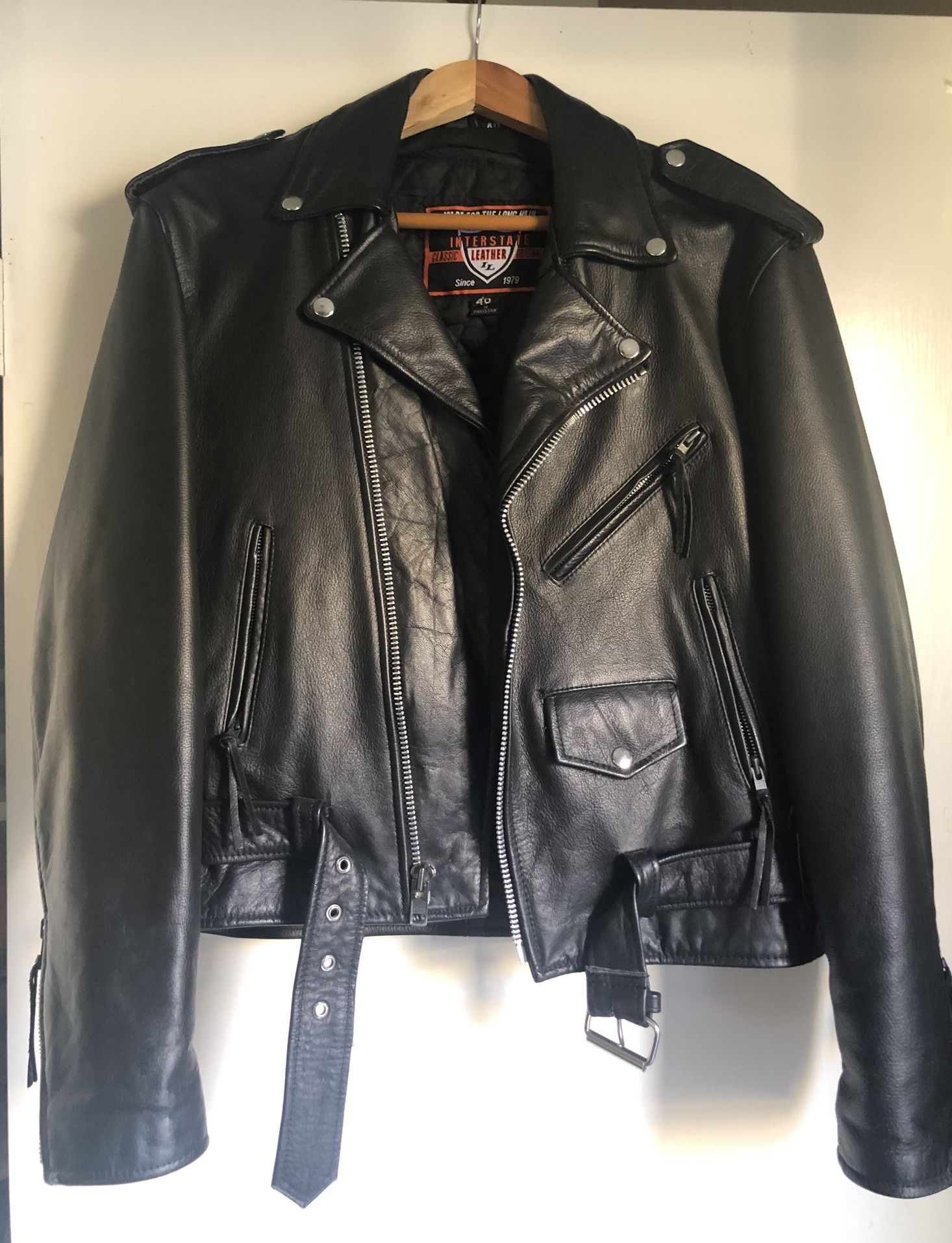 Leather Biker Motorcycle Jacket
