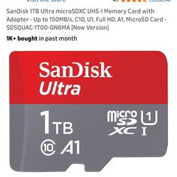 SanDisk Ultra 1TB Micro SD Card memory card