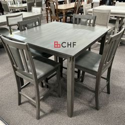 5 pc counter height dining table set