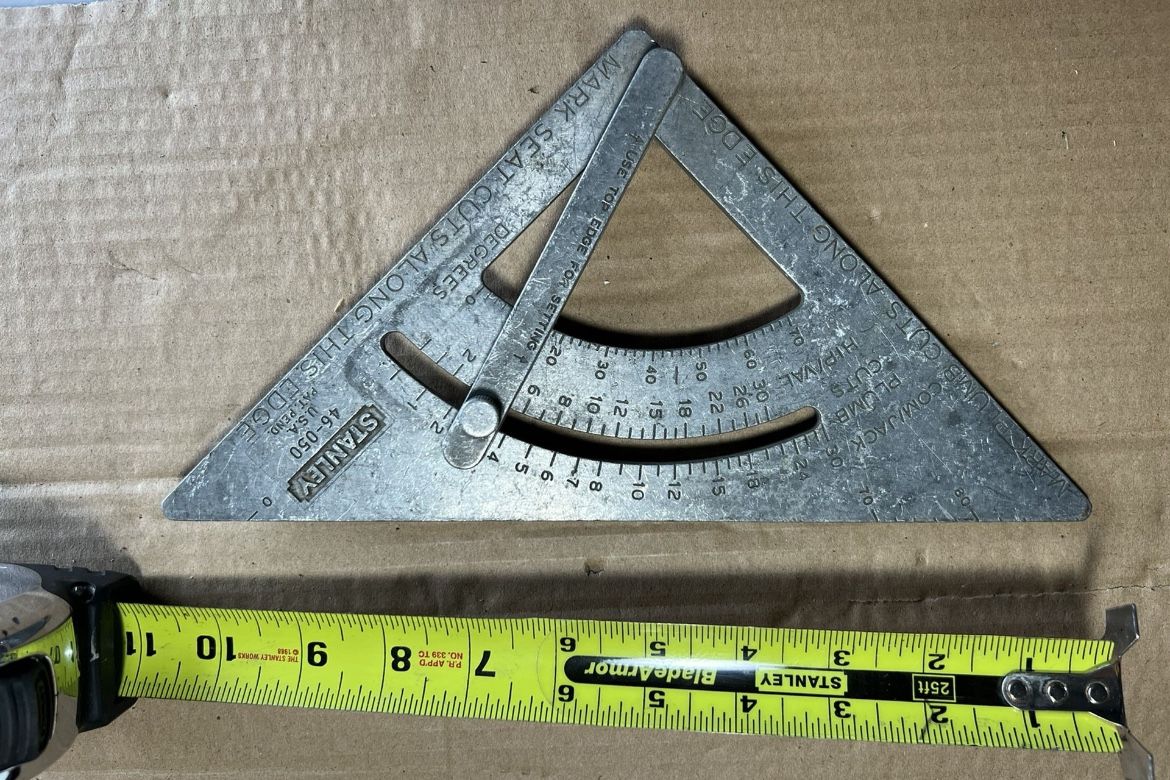 VTG STANLEY 46-050 ADJUSTABLE FRAMING QUICK SPEED & RAFTER SQUARE