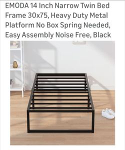 Narrow Twin Mattress Frame & Mattress