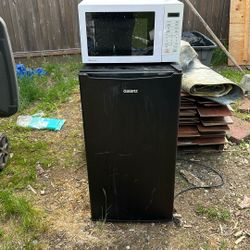 Mini Fridge And Microwave 