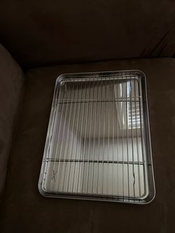 Stainless Steel Baking Sheet w/cooling rack, New!