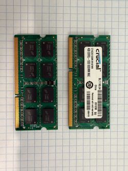 Crucial 2x4GB iMac RAM. DDR3L SODIMM