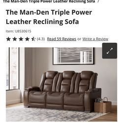 Selling Reclining Sofa 