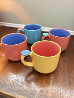 Vintage Lindt Stymeist Colorways Mugs- Set of 4- 1986 Postmodern