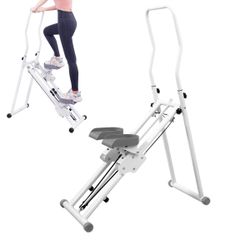 NEW-Foldable Vertical Climber Stair Stepper Machine For Home Gym Exercise Adjust