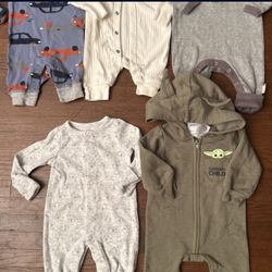Baby Boy Clothes Size N.B (newborn)  Romper Bundle (5pcs)